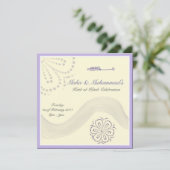 Invitation mariage islamique Katb Kitab fiançailles (Debout devant)