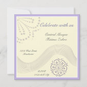 Invitation mariage islamique Katb Kitab fiançailles (Dos)