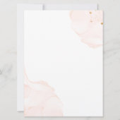 Invitation Mariage islamique musulman rose moderne (Dos)