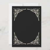 Invitation Mariage Islamique Noir Onyx (Dos)