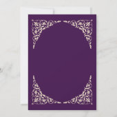 Invitation Mariage islamique Royal Plum (Dos)