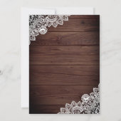 Invitation Mariage islamique russe en dentelle de bois (Dos)