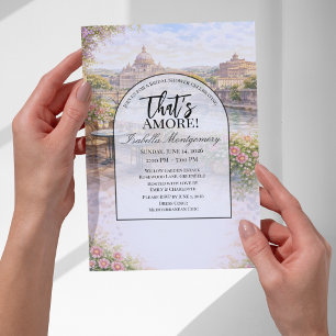 Invitation Mariage Italien à Rome C'est l'Amour Enterrement d
