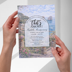 Invitation Mariage Italien Capri That's Amore Enterrement de 