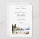 Invitation Mariage italien du lac de Côme (Devant)