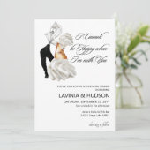 Invitation Mariage Italien Funny Cannoli (Debout devant)