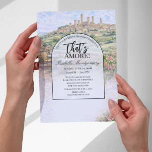 Invitation Mariage italien San Gimignano C'est l'amour Enterr