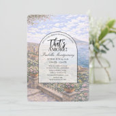 Invitation Mariage italien sur le thème de Naples (Debout devant)