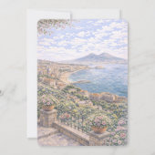 Invitation Mariage italien sur le thème de Naples (Dos)