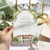 Invitation Mariage italien Villa Lemons & Olives