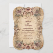 Invitation Mariage italien vintage (Devant)