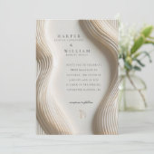 Invitation Mariage ivoire (Debout devant)