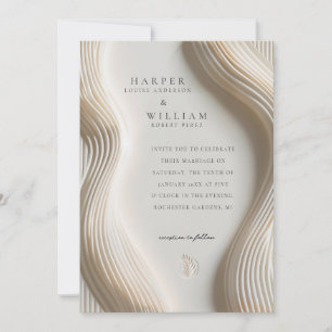 Invitation Mariage ivoire
