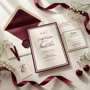 Invitation Mariage Ivoire Bourgogne