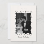 Invitation Mariage Ivoire et Noir (Dos)
