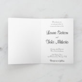 Invitation Mariage japonais mignon Couple (Intérieur)