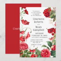 Mariage Jardin de Campagne à la Camélia Rouge