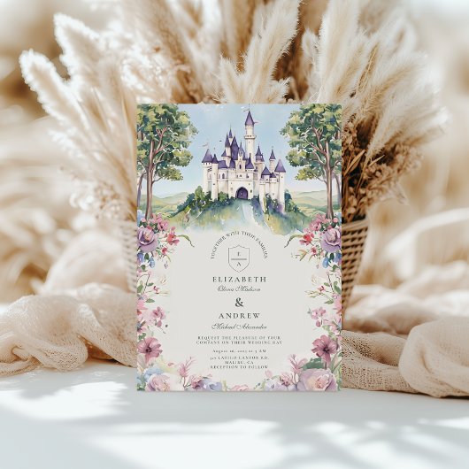 Invitation Mariage Jardin de Contes de Fées Castlecore