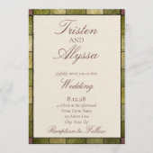 Invitation Mariage Jardin de Verre Coloré (Devant)
