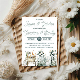 Invitation Mariage Jardin et Pelouse, douche de mariage