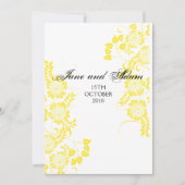 Invitation mariage jaune (Devant)