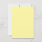 Invitation Mariage jaune pastel (Devant)