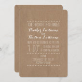 Invitation Mariage "Je fais" inspiré par le carton (Devant / Derrière)