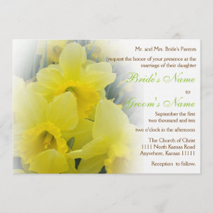 Invitation Mariage Jonquille