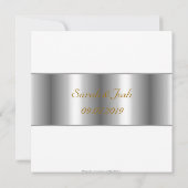 Invitation Mariage juif de chuppah de fleurs blanches (Dos)