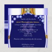 Invitation mariage juif de Satin et des étoiles (Devant / Derrière)
