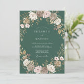 Invitation Mariage Juniper Peint Pétale (Debout devant)