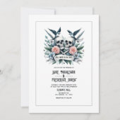 Invitation mariage "Jusqu'à ce que la mort nous sépare" (Devant)