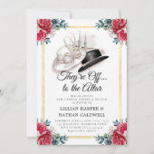Invitation Mariage Kentucky Derby Fête des mariées double cad (Devant)