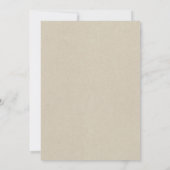 Invitation Mariage Kraft Botanique Feuillu Rustique (Dos)