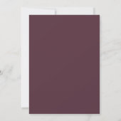 Invitation Mariage Laque Cerise (Dos)