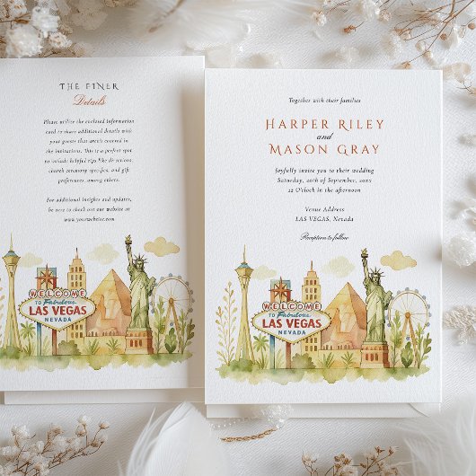 Invitation Mariage Las Vegas
