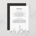 Invitation Mariage Las Vegas | Détails de l'invité<br><div class="desc">Un petit détail d'invité avec une ligne d'horizon de Las Vegas.</div>