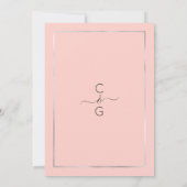 Invitation Mariage latéral Confetti Parties scintillant argen (Dos)