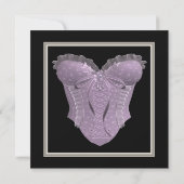 Invitation Mariage Lavande Corset Shower (Dos)