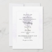 Invitation Mariage Lavande Deux Parents Inscrits (Devant)