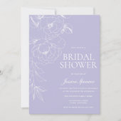 Invitation Mariage Lavande Vintage Shower (Devant)