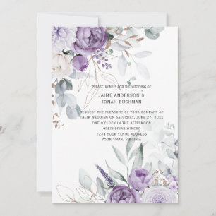 Invitation Mariage Lavender Dreams