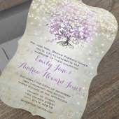 Invitation Mariage Lavender Fairytale Lumières et étoiles