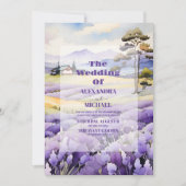 Invitation Mariage Lavender Greenery (Devant)