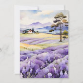 Invitation Mariage Lavender Greenery (Dos)