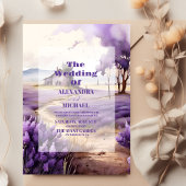 Invitation Mariage Lavender Greenery