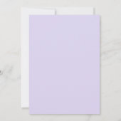 Invitation Mariage Lavender White Blossom Flowers (Dos)