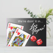 Invitation Mariage - Le faire en noir à Las Vegas (Debout devant)