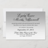 Invitation Mariage - Le faire en noir à Las Vegas (Dos)