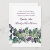 Invitation Mariage Le Vignoble (Devant / Derrière)